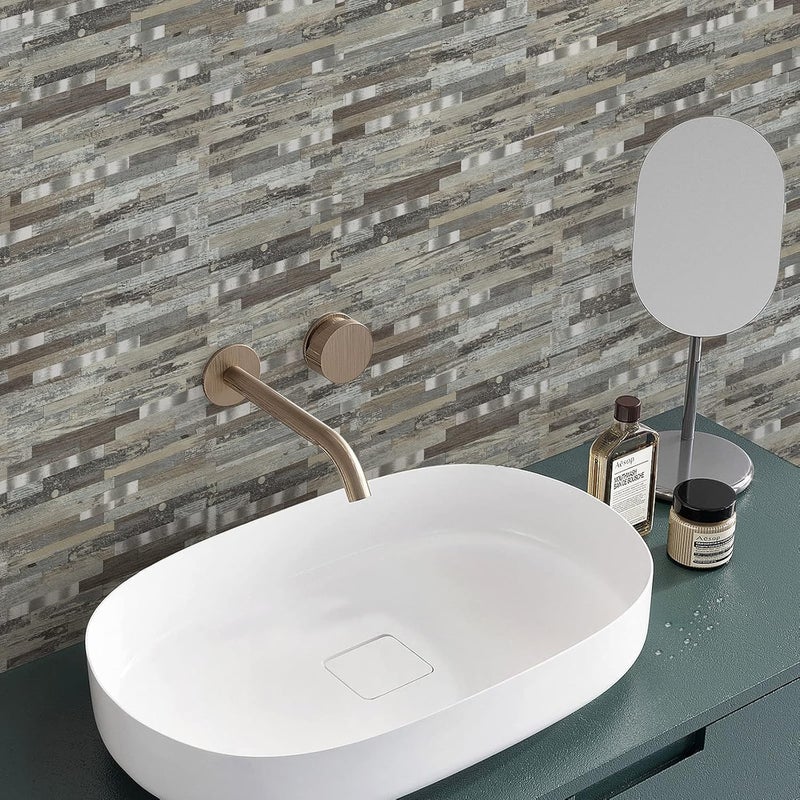 Midcard 20 Sheets Peel and Stick Backsplash PVC Wall Tile,for Kitchen Backsplash - Image 4